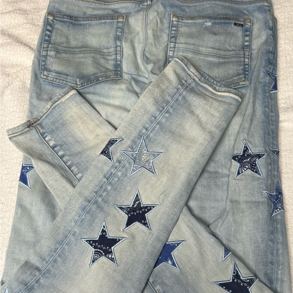 AMIRI Star Patch Bandana Jeans